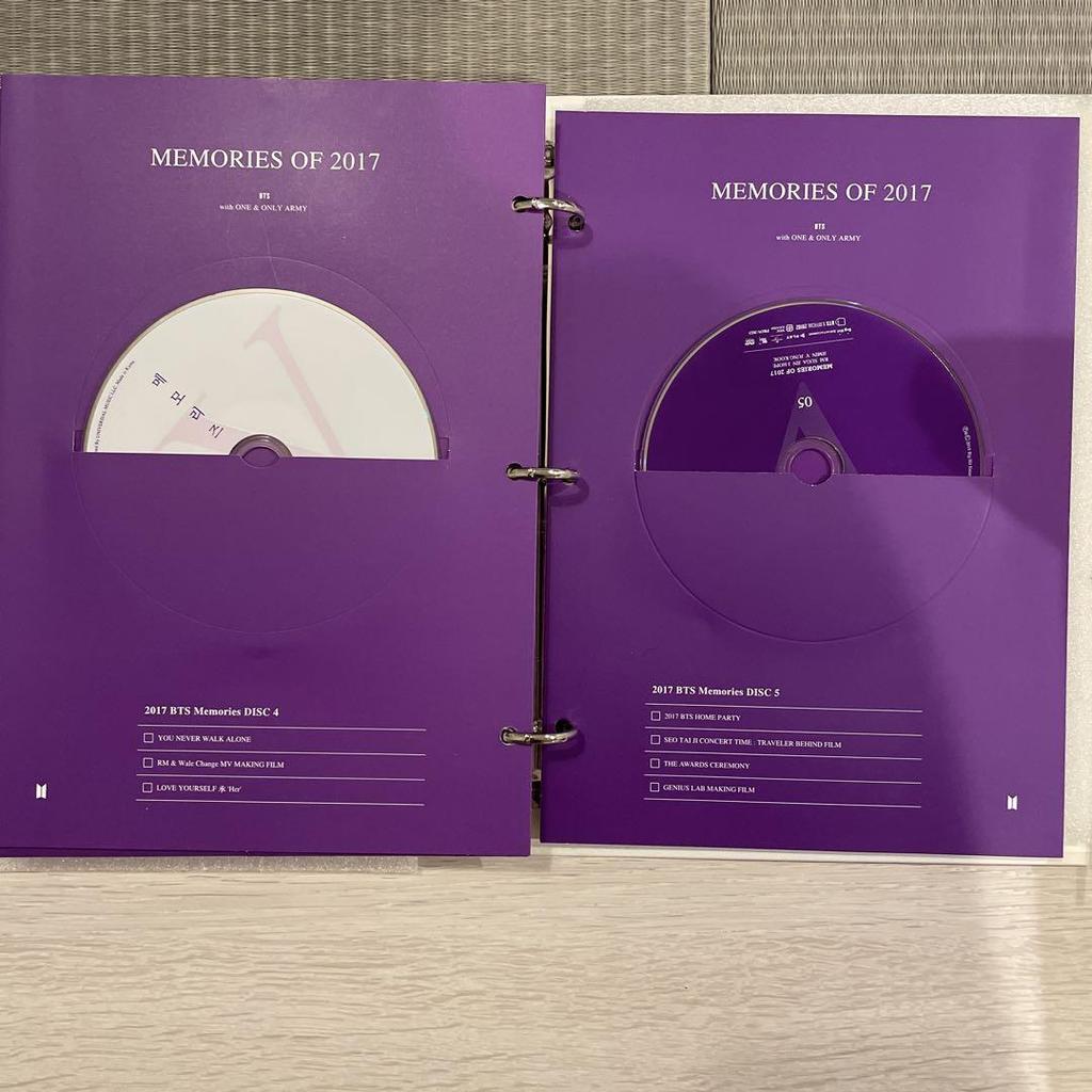 [USED] BTS 2017 MEMORIES DVD JIN with Trading Card