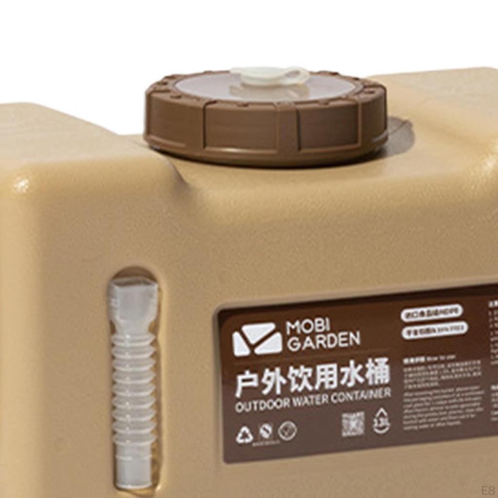 Carrier Tank with Faucet Large Capacity Outdoor Camping Hiking Fishing Water Storage Bucket