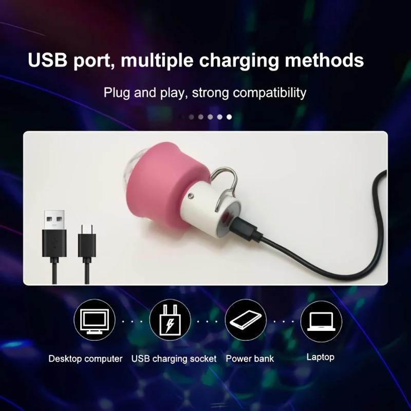 Colorful Party Lights Voice Activated Energy Saving Decorative Lamp Portable USB Charging RGBW Lamps Birthday Activities Christmas decorations
