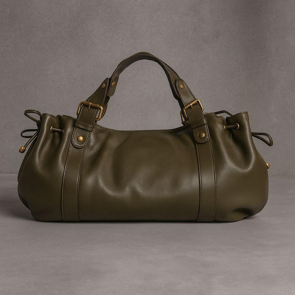2026 Women's Crossbody Simple Handbag Commuter Shoulder Bost Bag Stylish Versatile Work Bag Soft Polyester Interior