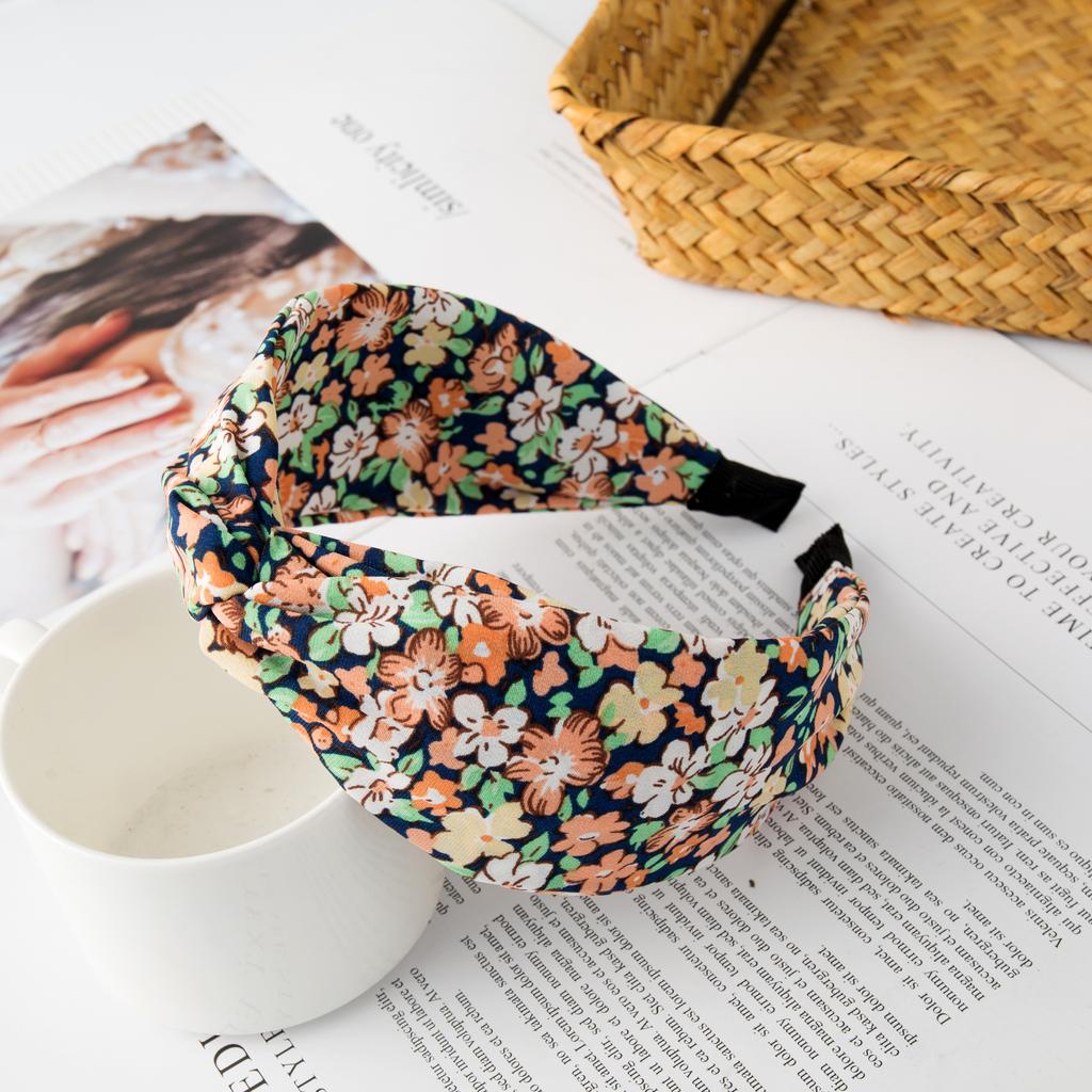 Fashion Printing Leopard Headband Wide Cross Women Hairband Flower Elastic Bow Hair Hoop Bands Bezel Knot Girls Hair Accessories