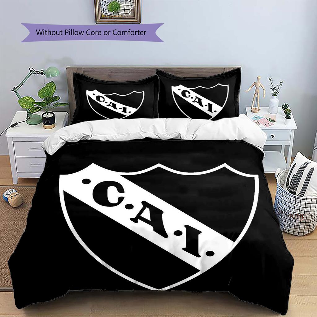 Club Atletico Independiente Pattern Bedding Home Decoration Birthday Gift (1 * Duvet Cover + 2 * Pillowcase, Without Core)