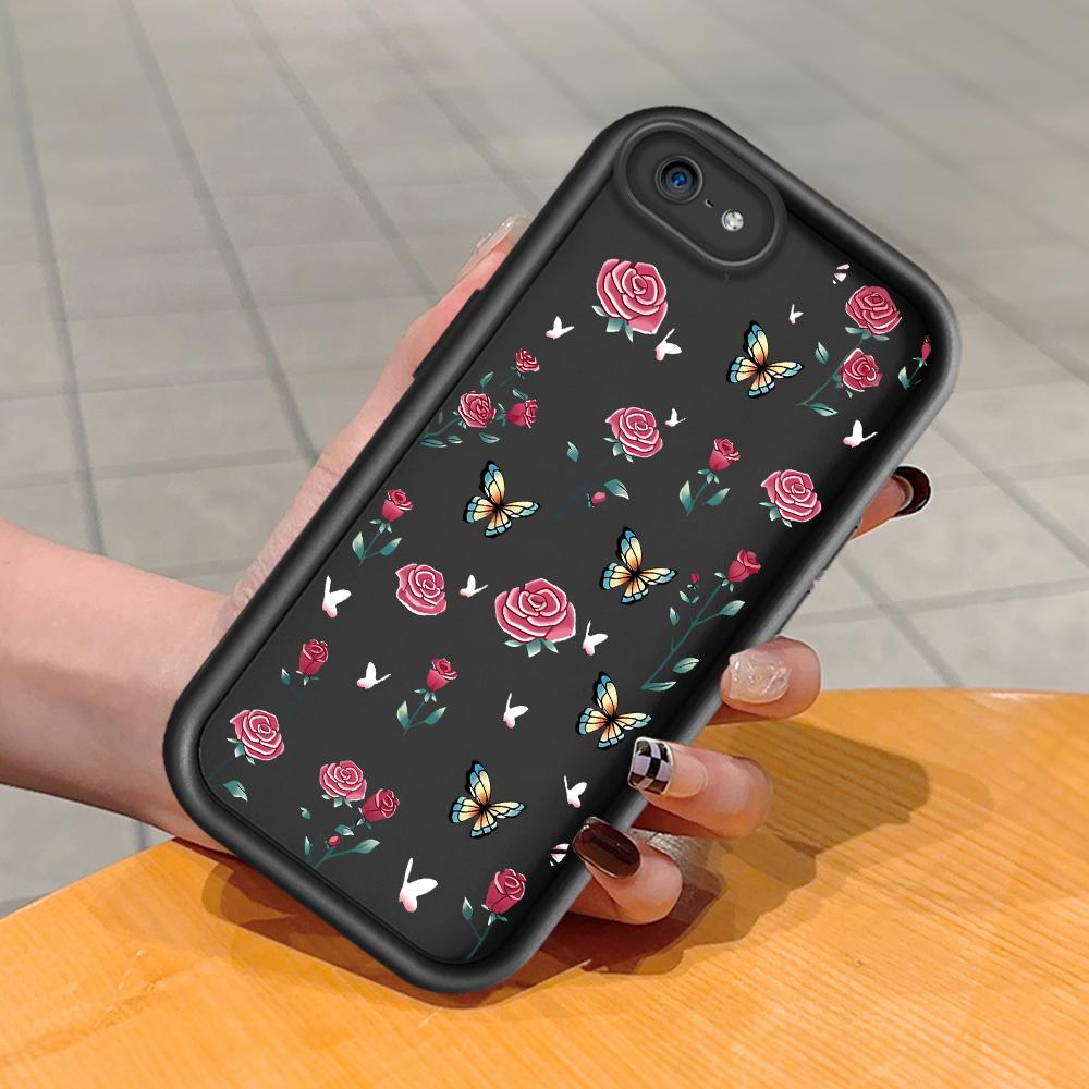 Soft Silicone Square Ladder Printing Pattern Phone Casing Full Cover Camera Shockproof Protection Rubber Case for iPhone Infinix Tecno OnePlus