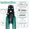 Mini Size Electric Terminal Crimping Pliers 10-26 AWG Hand Crimping Tool  Professional Use