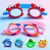 Child-Friendly Silicone Swimming Goggles; Waterproof, Anti-Fog and Adjustable; Cartoon-Inspired Dive Equipment