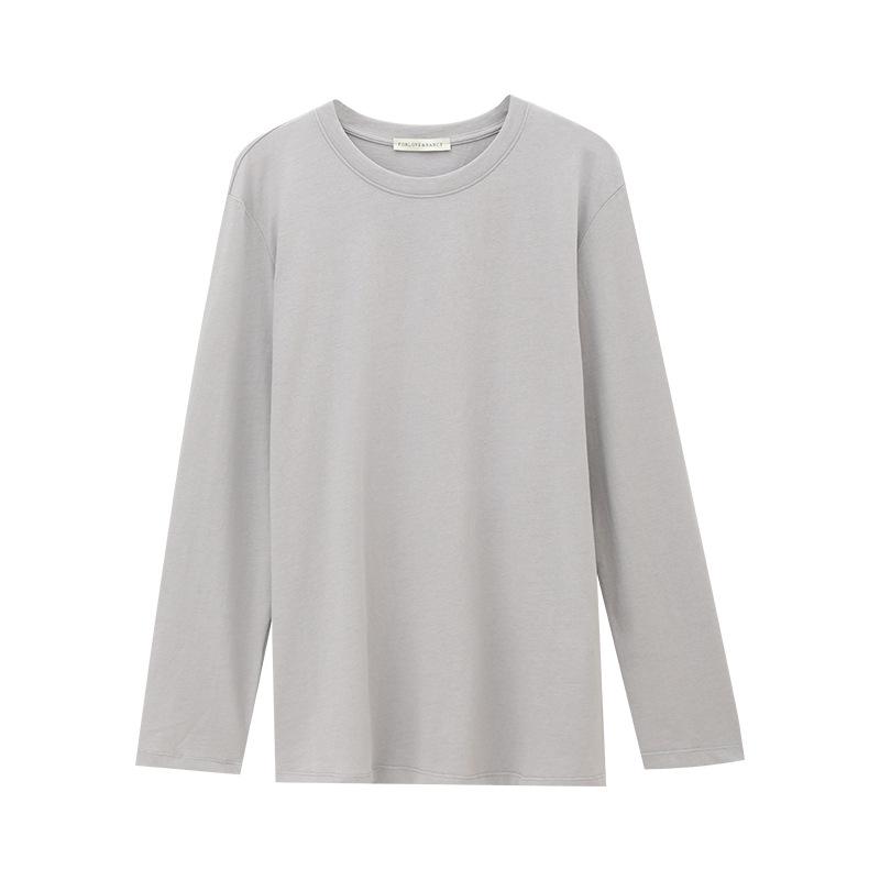 

Love and Nancy Sonnet 2025 Summer Loose Fit Side Slit Long Sleeve T-shirt One Size