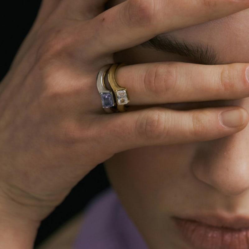 

cellmute 22SS PICNIC_R10 WHITE GD+LAVENDER CUBIC