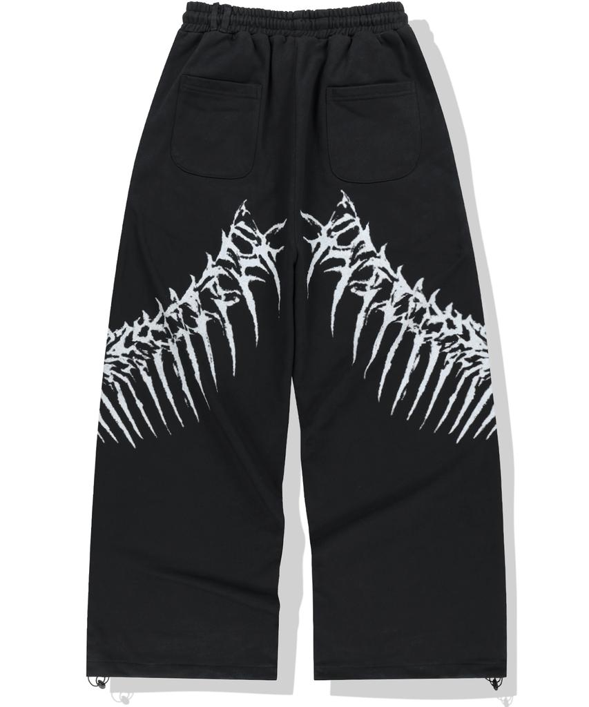 NOT4NERD Snake Bone Sweat Pants - Black
