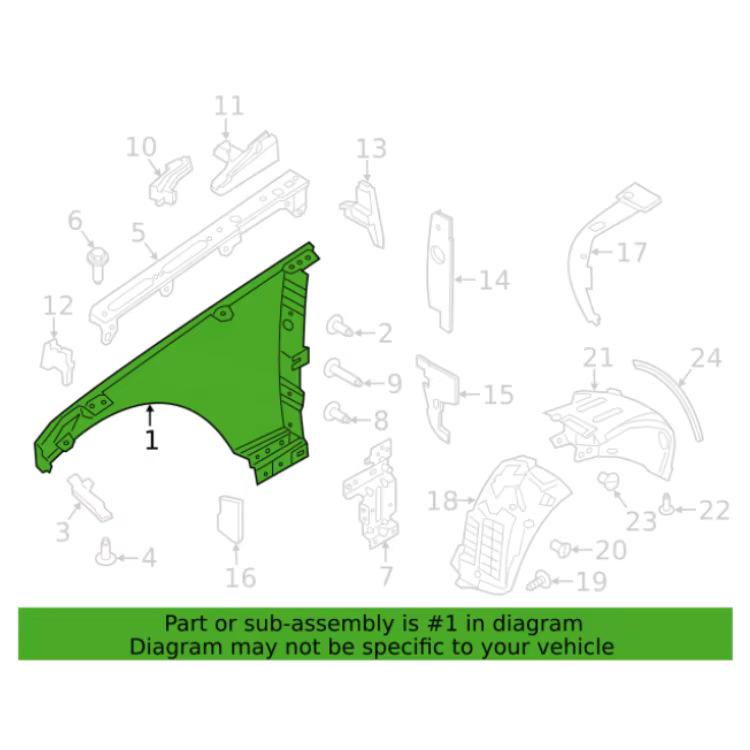 LR160588 & LR160584 Mudguards for Land Rover Range Rover Vogue