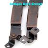 1 Pair of Self-Balancing Lid Support Hinges, Left & Right, Dark Bronze Tone Hinge with Screws for Sofa, Box, Cabinet, Open Length 7.9-in (20 Cm)