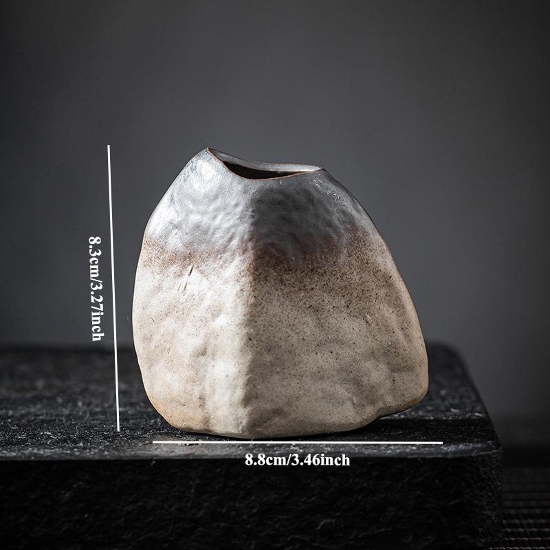 Керамические маленькие вазы, Керамические цветочные принадлежности, Вазы для журнального столика, Грубая керамика, Домашний декор в стиле дзен