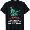 Rooted In Jesus Family Christmas Tree Christian Religious T-Shirt