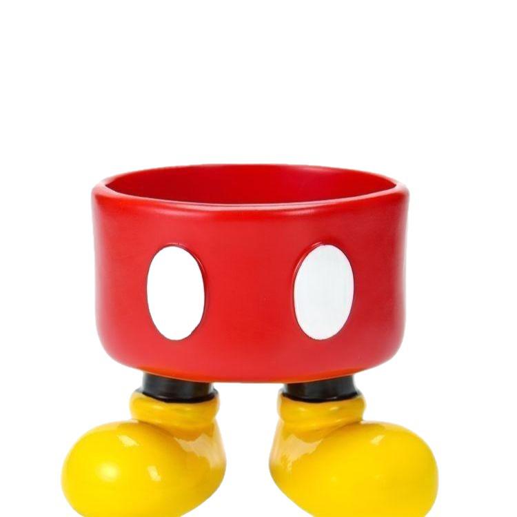 High Appearance Coffee Table with Remote, Key, and Mickey Figurine Desktop Storage
