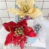 Beautiful Ornament Decoration Poinsettia Christmas Atmosphere