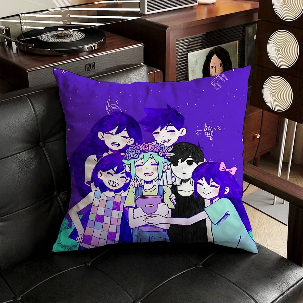 RPG Omori Cartoon pillowcase casual style decoration suitable for home decoration (excluding pillow core)