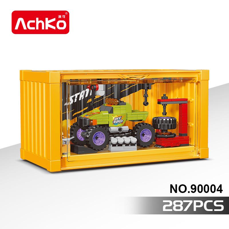 Stackable Container Repair Station Building Blocks Car Toy Model for Boys