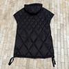 Autumn and Winter European Version Loose Large Size Hooded Rhombus Long White Duck Down Vest Warm Vest Jacket Tide
