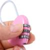 Password Lock TSA Customs Code Lock Combination Padlock Heart Shape Padlock Luggage Travel Lock