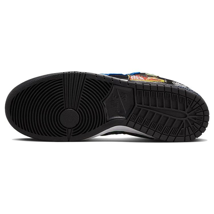 Neckface x Nike Dunk Low Pro SB Unisex Sneakers Black White Multi-Color DQ4488-001