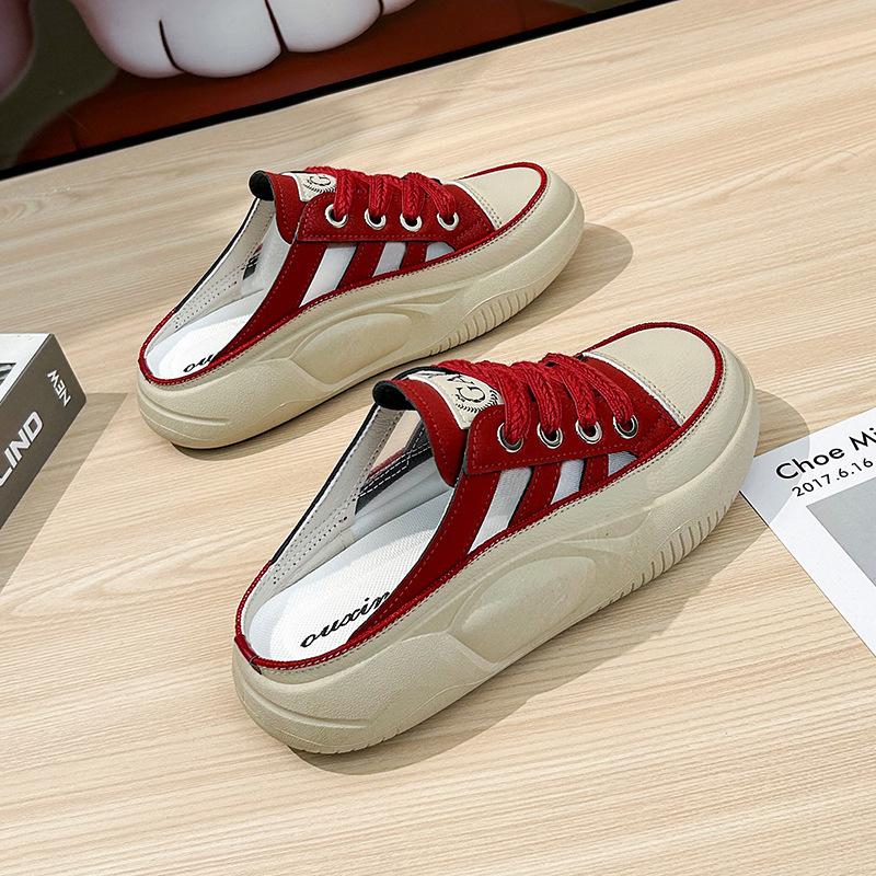 Lato nowe baotou półklapki modne casualowe proste na jeden pedał lekkie oddychające półwsuwki damskie buty handel zagraniczny