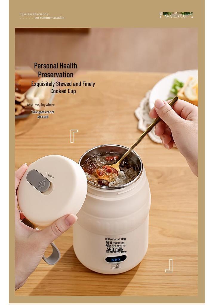 Multifunctional Portable Electric Heating Cup - 316 Mini Thermos & Milk Warmer