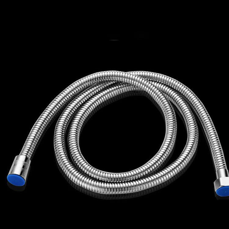 Explosionsgeschützter Duschschlauch und Duschkopf aus Edelstahl - Galvanisch beschichtet, Verdickt & Verschlüsselt, Erhältlich in Längen von 1,5 m, 2 m und 3 m