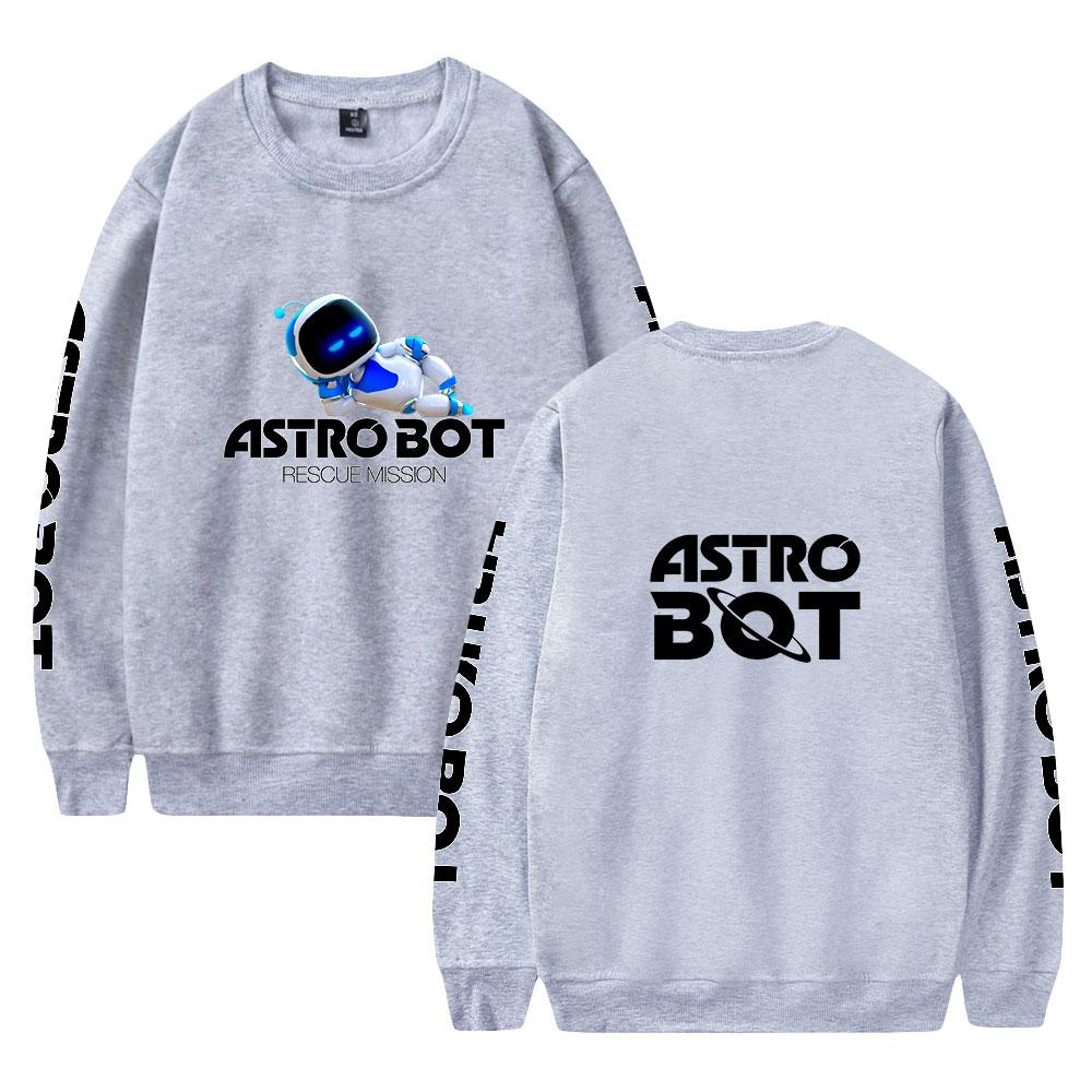 Women Men's Astro Bot Anime Print Hoodies Round Neck Hooded Sweatshirts Man Travel Pullover Male Top Streetwear Outdoor Tracksuit