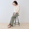 INDIVI Washable Sheer Layered Knit Light Gray Size 38 Lamé Sweater, 12712470, Women's, (011), (M)