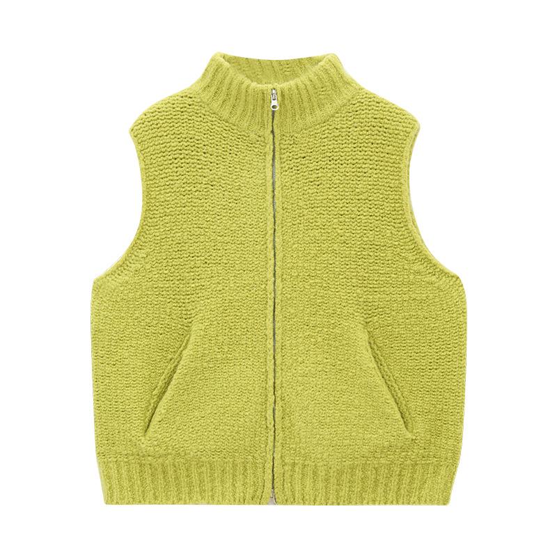 

Love & Nancy Шерстяной жилет-кардиган без рукавов на молнии 41514 One Size