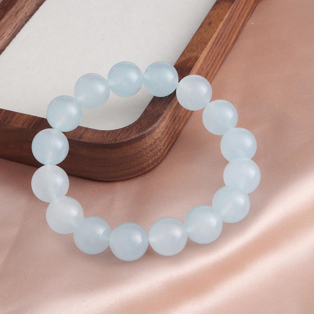 Nowa chińska bransoletka 12mm Huang Asai Kruszony Lód Zielony Duch Róg Obfitości Kryształowa Bransoletka Kamień Różany Akwamaryn