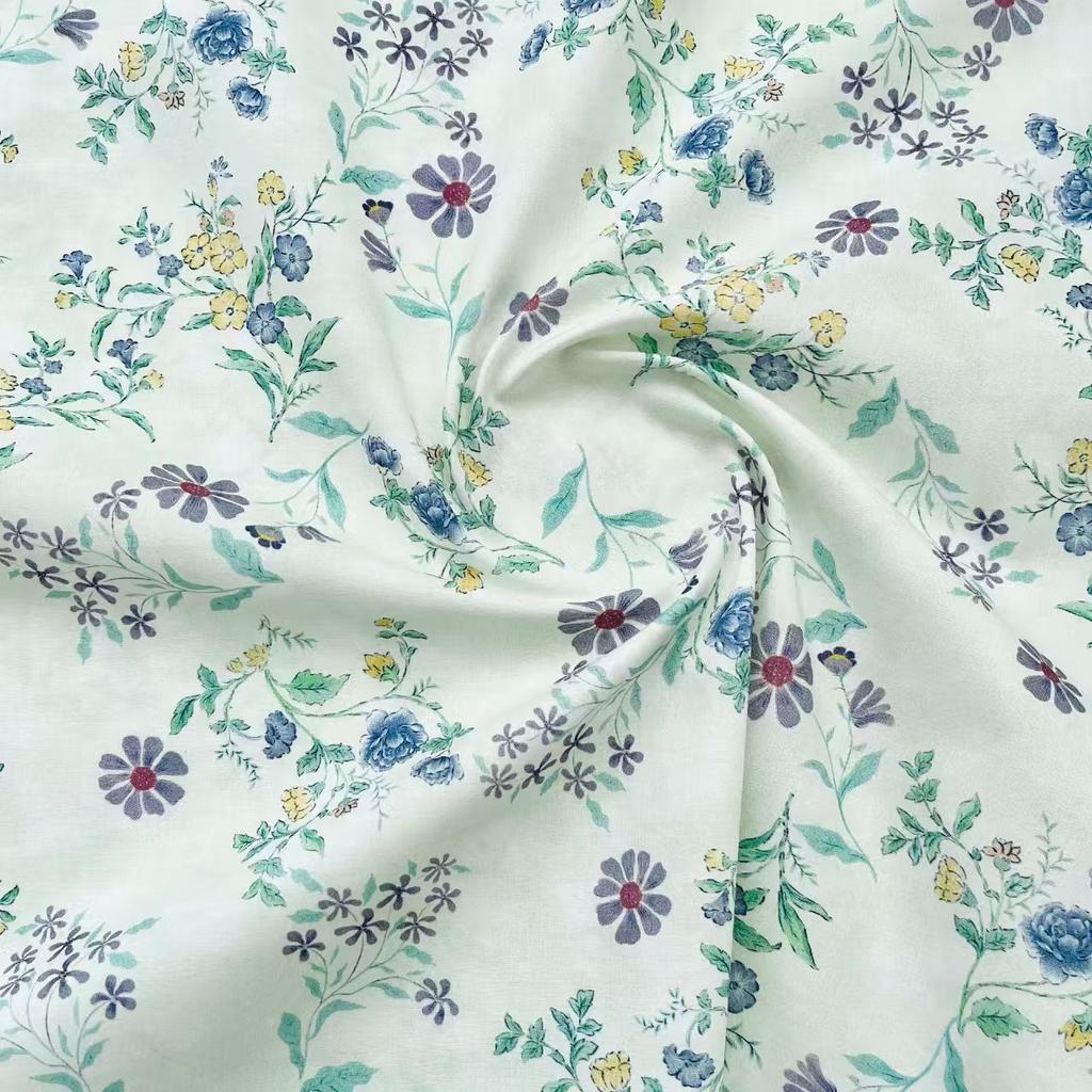 Floral Print 100% Cotton Printed Fabric for Girl's Dresses