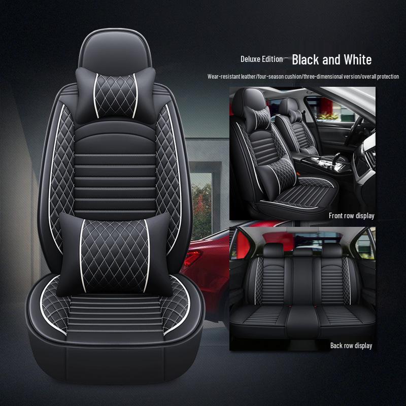 Universelles Diamantleder Autositzkissen: Atmungsaktiv, Vollständige Abdeckung für alle Jahreszeiten