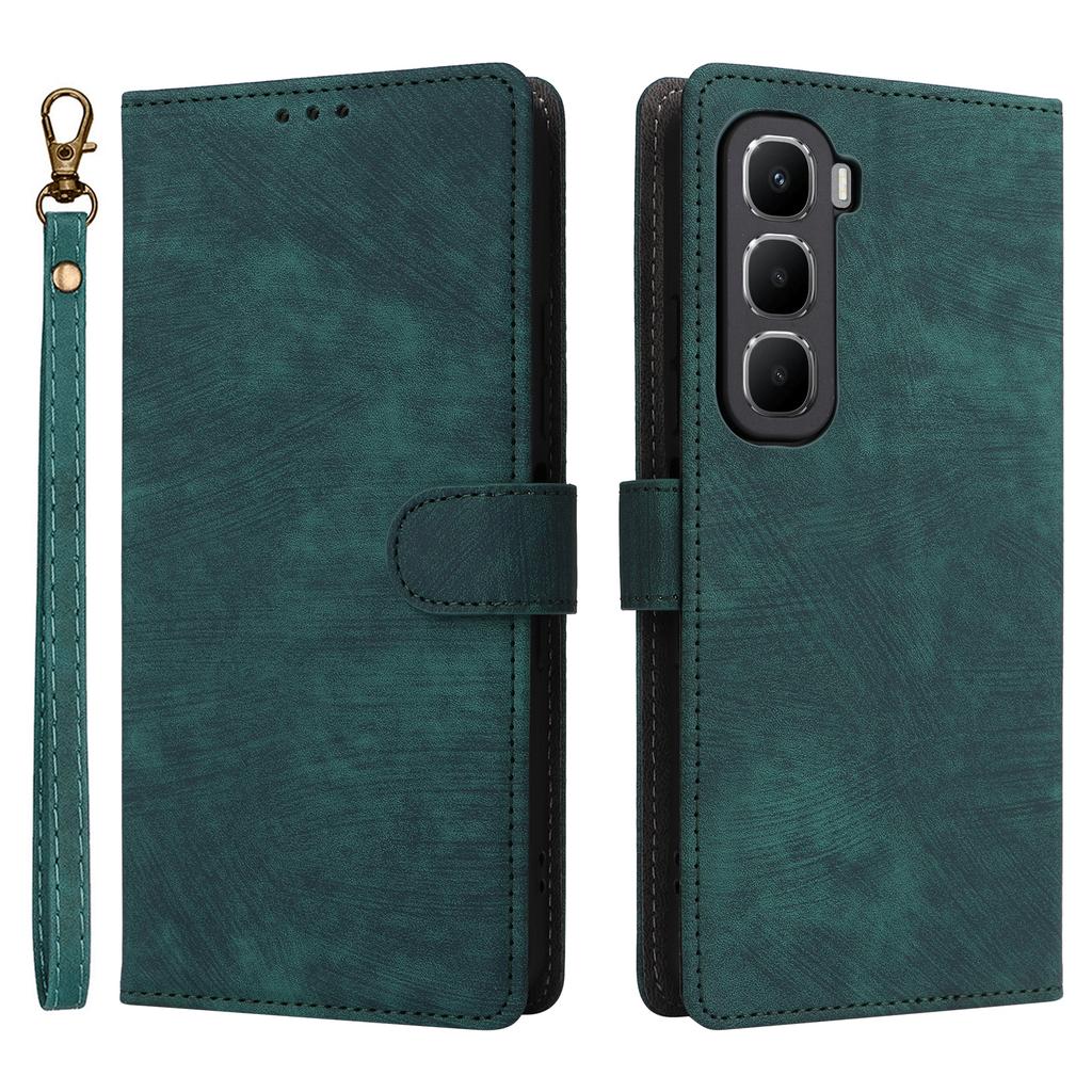 For Infinix Hot 60 5G/Hot 60i 4G Case Wallet RFID Blocking PU Leather Phone Cover Stand with Strap