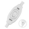 204 IP65 Waterproof Dustproof In-line Switch Silver Contact Double Cut Switch High Working Power ON-OFF Push Button 3A 250V
