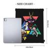 Custom My Hero Academias Drawstring Bags Men Women Portable Gym Sports Sackpack Manga Training Storage Backpacks