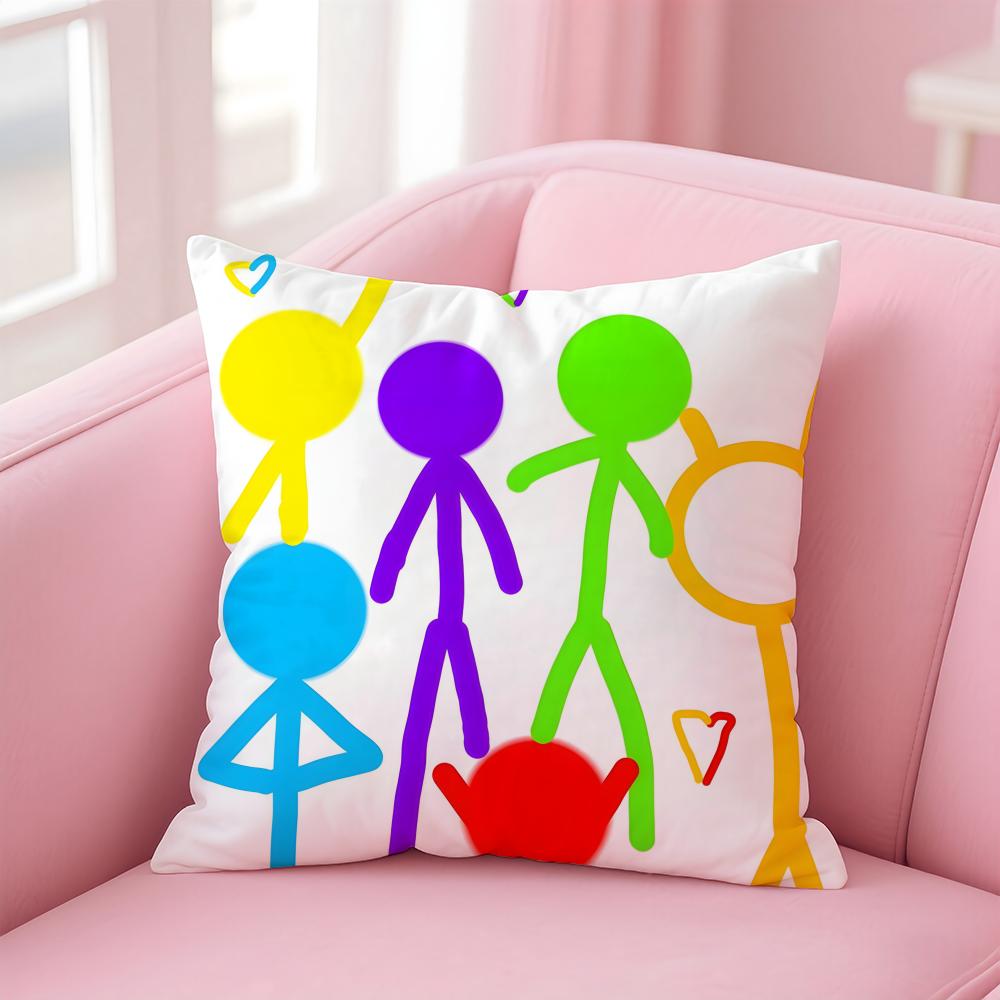Creative Animated American Art AAlan Becker Cushion Cover Pillow Case Soft Skin Friendly Fabric Concealed Zipper 30X30cm