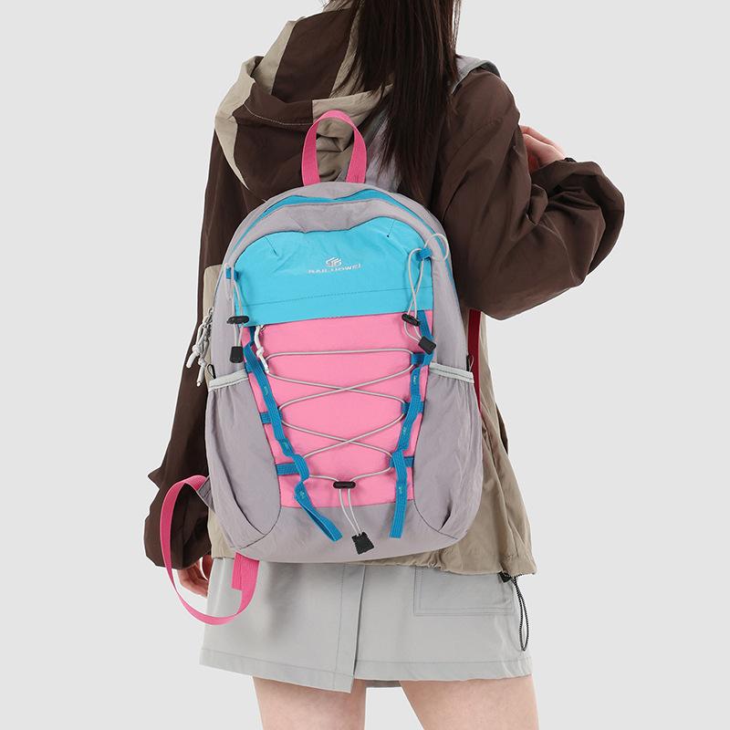 Schoolbag Outdoor Lightweight Mountaineering Bag Travel Leisure Backpack Dopamine Backpack Customizable Cycling Sports Bag Wholesale