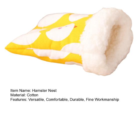 Yousheng Hnízdo pro křečka Kreslený design Postel pro křečky Měkký Pohodlný plyš Spací pytel Morče Příslušenství pro domácí mazlíčky