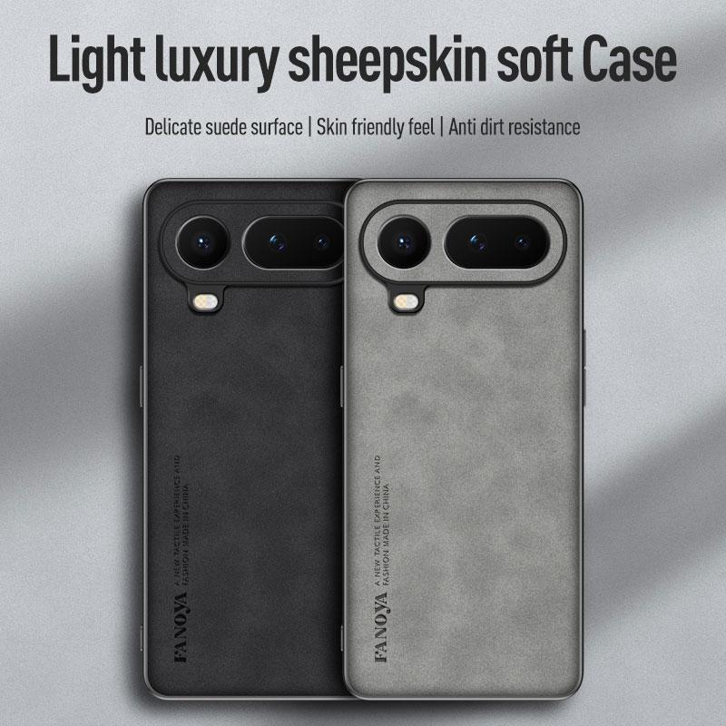 EUCAGR For Honor Magic 8 Pro Air Sheepskin PU Leather Shockproof Silicone Phone Cases For Honor Magic 8Pro Air Back Cover Coque