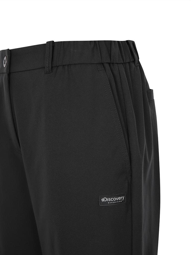 DISCOVERY EXPEDITION Women'S High-Stretch Half Jogger Cargo Pants (Black)