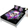 Halloween Skeleton Three-Piece Mattress, Bedding Four-Piece Mattress Protective Cover