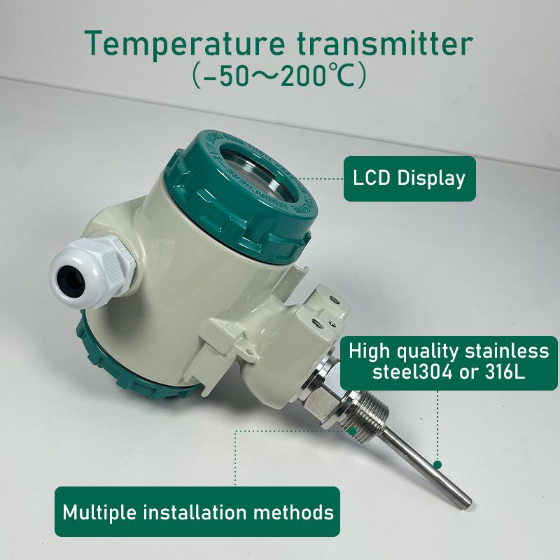 Universal Digital Temperature Transmitter Easy Installation Replace RTD/Thermocouple Customized OEM/ODM Support Stainless Steel