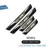 Car Accessories Auto Door Sill Pedal Scuff Plate Cover For VOLVO EX30 EV 2023 2024 ABS Stainless Steel Car Sticker