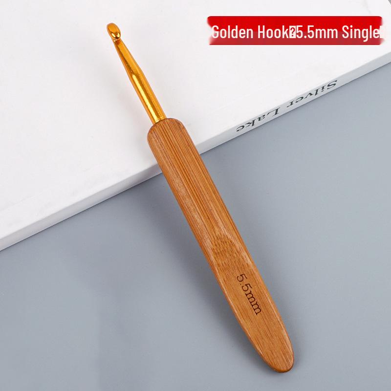Carbonized Bamboo Handle Crochet Hook for Dreadlock Hair Extensions and Knitting