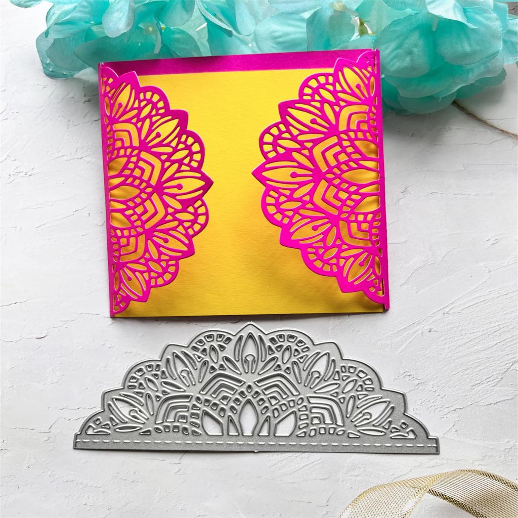 Metal Die Cuts Lace Postcard Embossing Stencil Cutting Dies for Card Making Scrapbooking Paper Craft DIY Template Mold