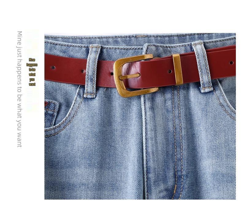 Women's Petite 2024 Wide-Leg Jeans - Spring/Autumn, Loose Straight-Leg, Floor-Length, Slimming Fit