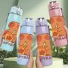 1PC Cute Sitting Capybara Cartoon 750ml Color Plastic Sports Water Bottle Leakproof Flip Straw Lid Suitable for Sports Office Home Use