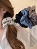 Polka Dot Solid Colorful Scrunchies For Women Girls No Damage Elastic Hair Ties For Thin Thick Hair Premium Durable