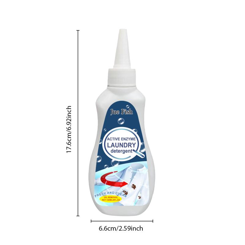 Detergente Líquido para Ropa con Enzimas Activas Eliminador de Manchas Desengrasante Limpieza de Manchas Limpiador Suave Para Uso Doméstico Para Ropa
