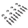 8 Pack Speaker Spike Pad Kit Shockproof Adjustable Copper Speaker Isolation Feet Stand for Amplifier